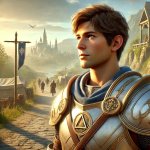 DALL·E 2024-06-29 10.52.01 - Ezekiel Dawnbringer, an 18-year-old paladin of Lathander, with sh...jpg