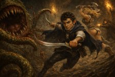 20260107_1116_Halfling Versus Otyugh_remix_01kebz8wchffds4cjjp53dr382.jpg